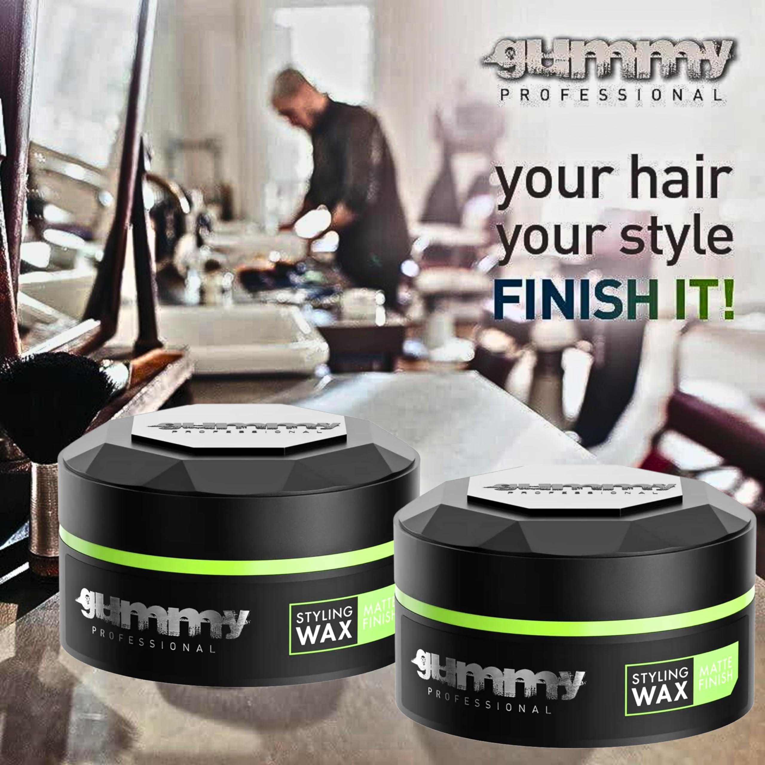 FONEX Matte Finish Hair Wax for Men & Women - Soft Styling Gummy Wax (150ml x 3 Tubs) - Perfect for Textured, Messy & Natural Hairstyles - Salon Quality Hold Without Greasiness