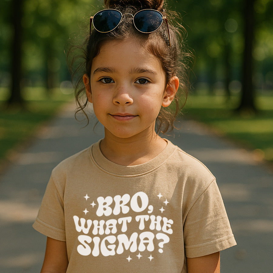 Bro What The Sigma T-Shirt - Funny Trendy Graphic Tee for Men - Perfect for Casual Wear, Street Style & Meme Lovers