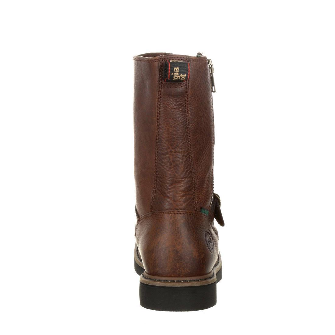 Waterproof Work Boots with Side Zipper - Heavy Duty Wellington Boots for Construction, Gardening & Outdoor Work