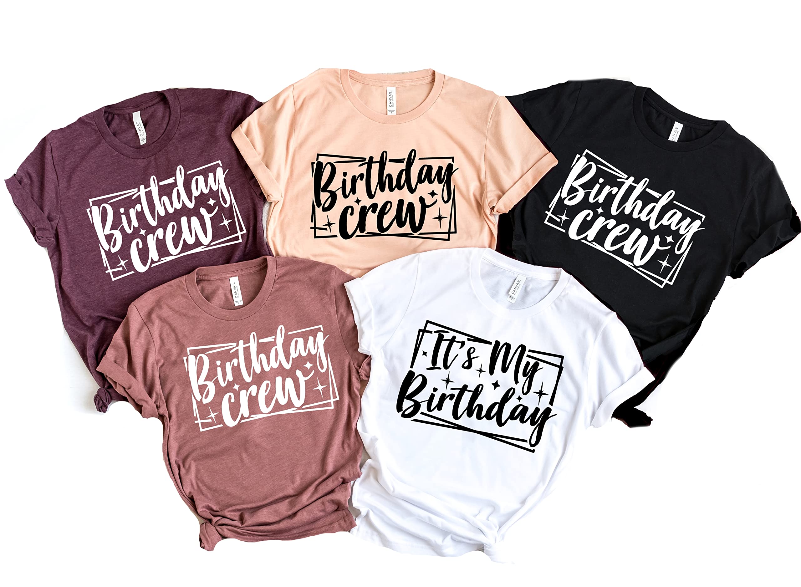 Custom Birthday Shirts for Women, Men, Boys & Girls - Matching Family Birthday Party T-Shirts | Unisex Crew Neck Birthday Squad Tees for Celebrations & Group Photos