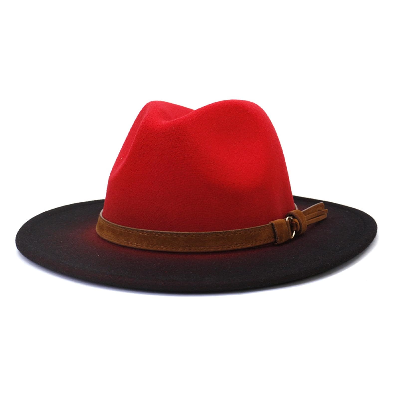 Stylish GRFIT Fedora Trilby Wool Felt Hat for Men & Women - Vintage Top Hat Fashion with Spray Jazz Design - Perfect for Jazz Concerts, Cosplay, and Themed Parties