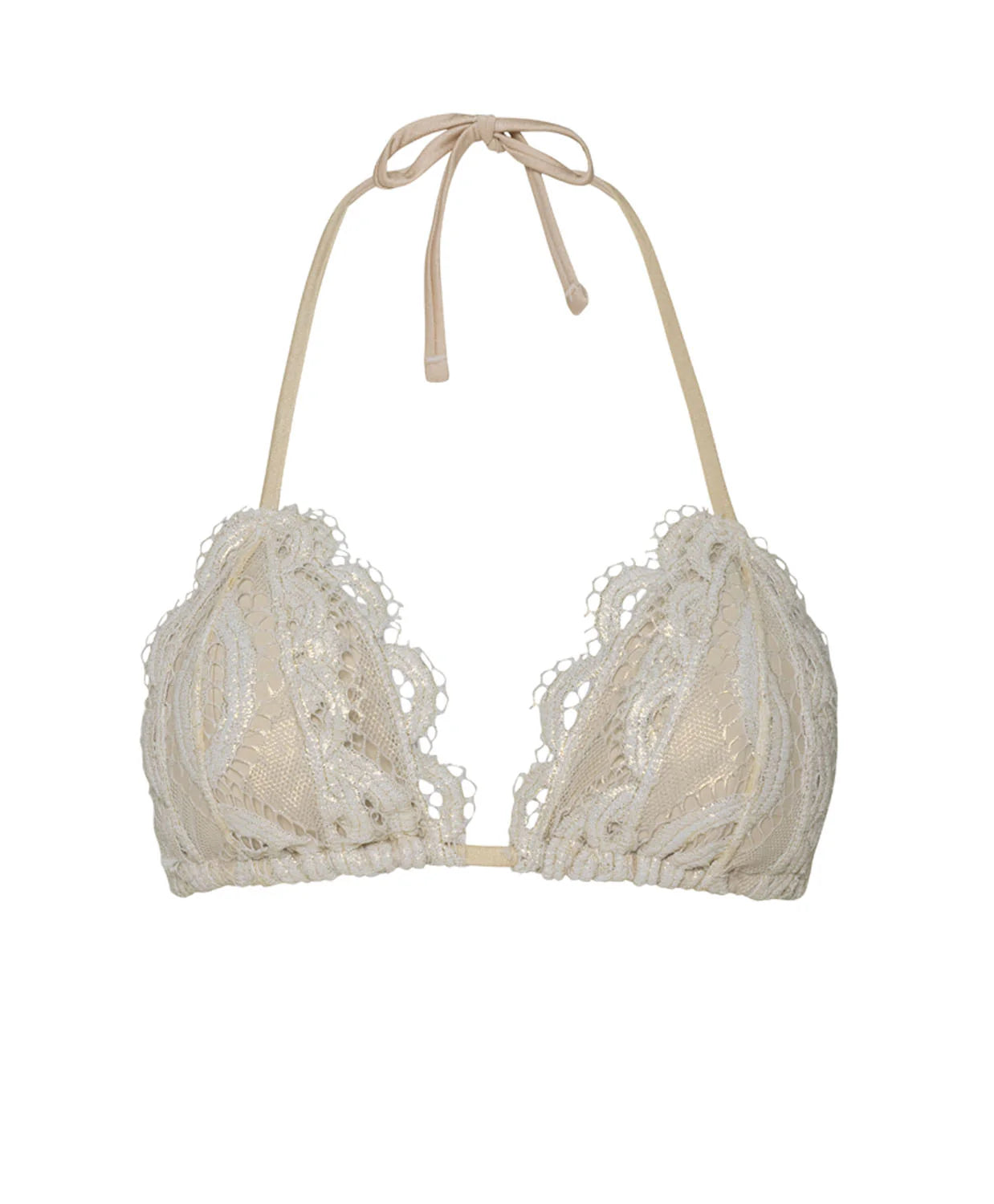 PQ Vanilla Lace Tri Top - Sexy Lingerie Bralette for Women | Comfortable & Stylish | Perfect for Date Night, Boudoir Photography & Special Occasions