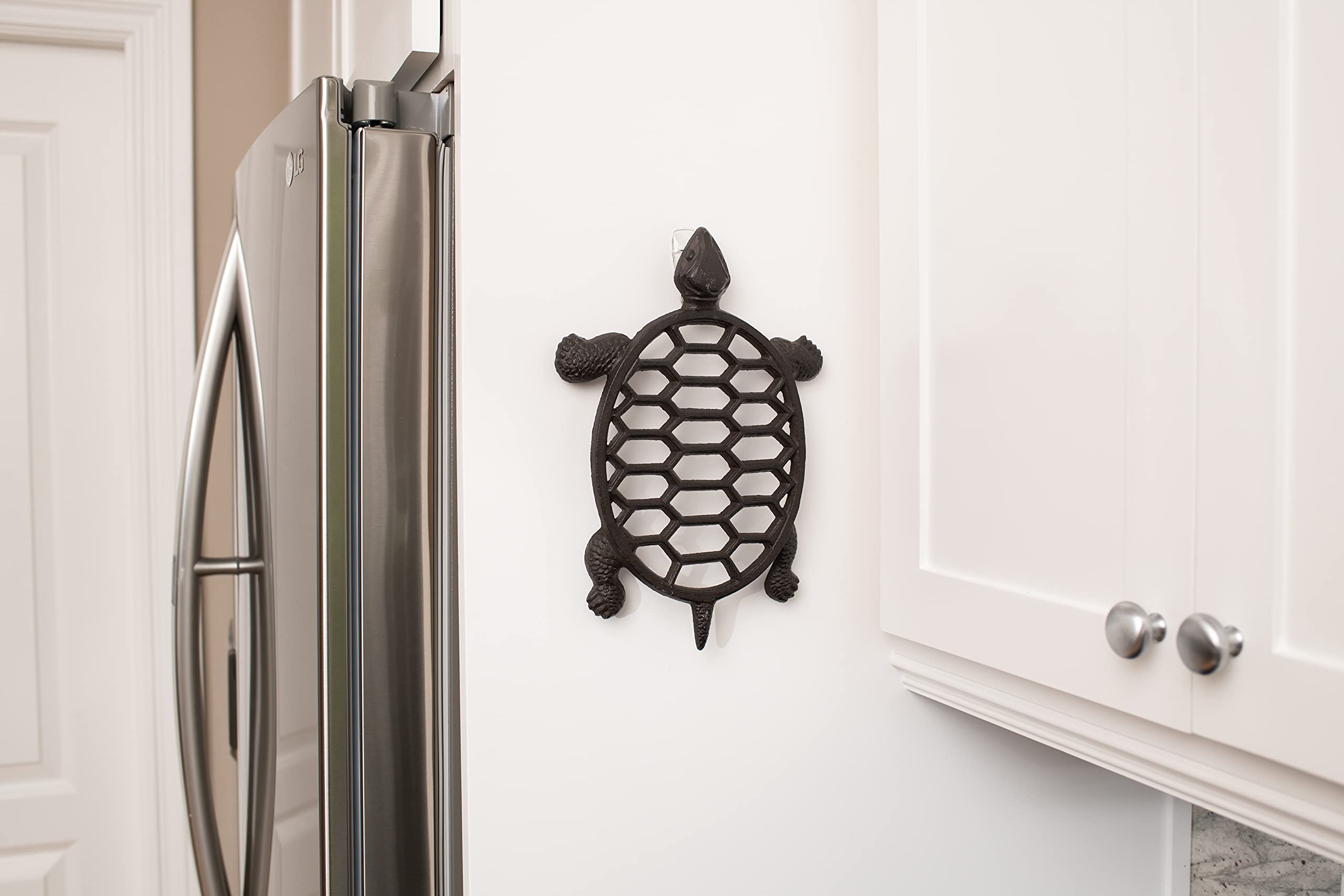 Cast Iron Trivet for Hot Pots & Pans - Sea Turtle Design for Kitchen & Dining