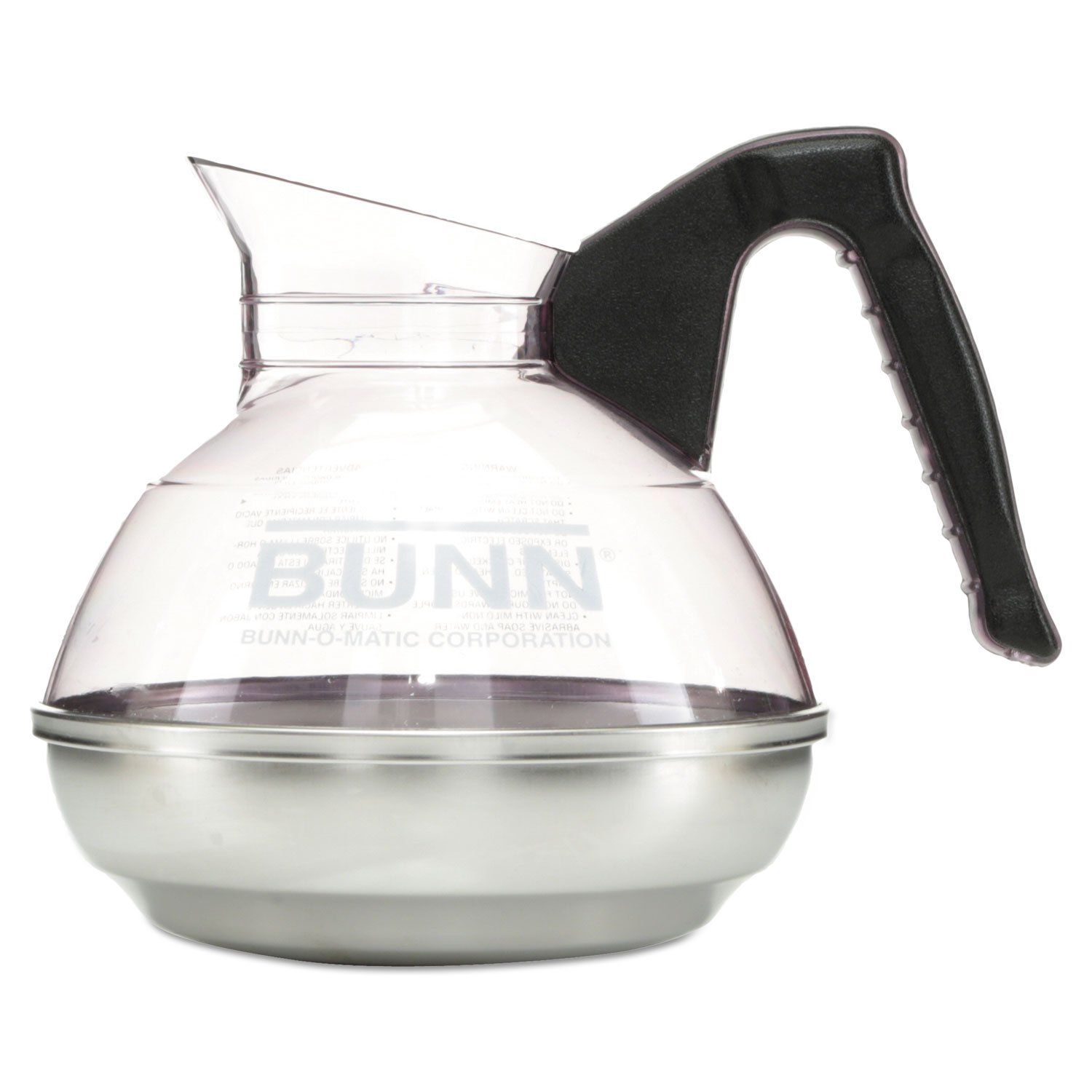 BUN6100-12 Cup Glass Coffee Carafe Replacement for Bunn Pour-O-Matic Coffee Makers - Durable Thermal Carafe for Hot Coffee Serving at Home, Office or Restaurants