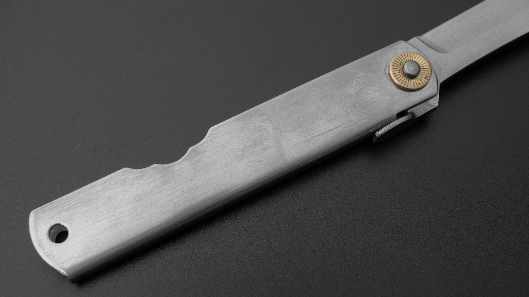 Higonokami VG10 Folding Knife - Large Stainless Steel Handle Pocket Knife for Outdoor, Camping & EDC - Japanese Traditional Utility Knife with Sharp Blade