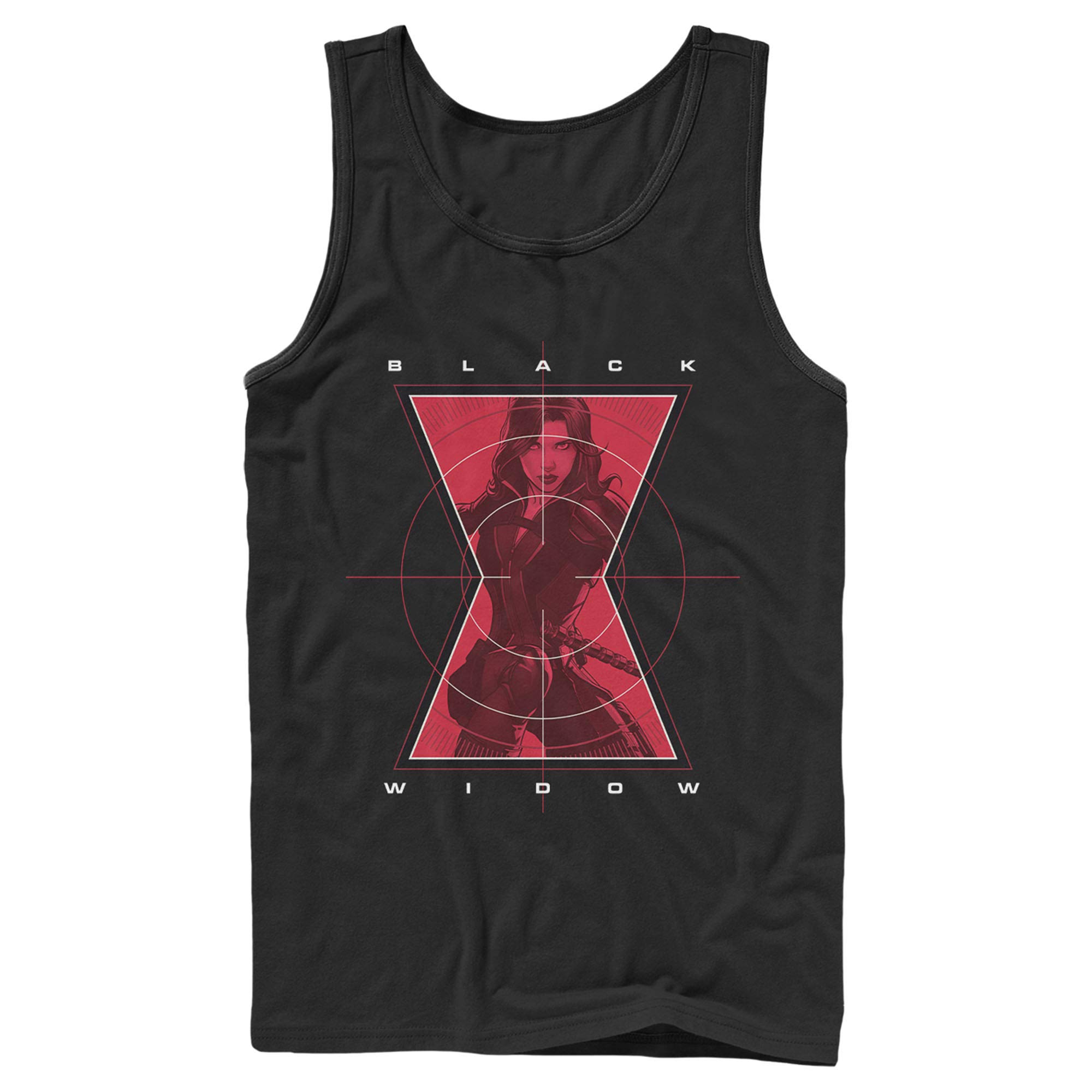 Marvel Black Widow Graphic Men's Tank Top - Superhero Target T-Shirt for Casual Wear, Gym & Cosplay