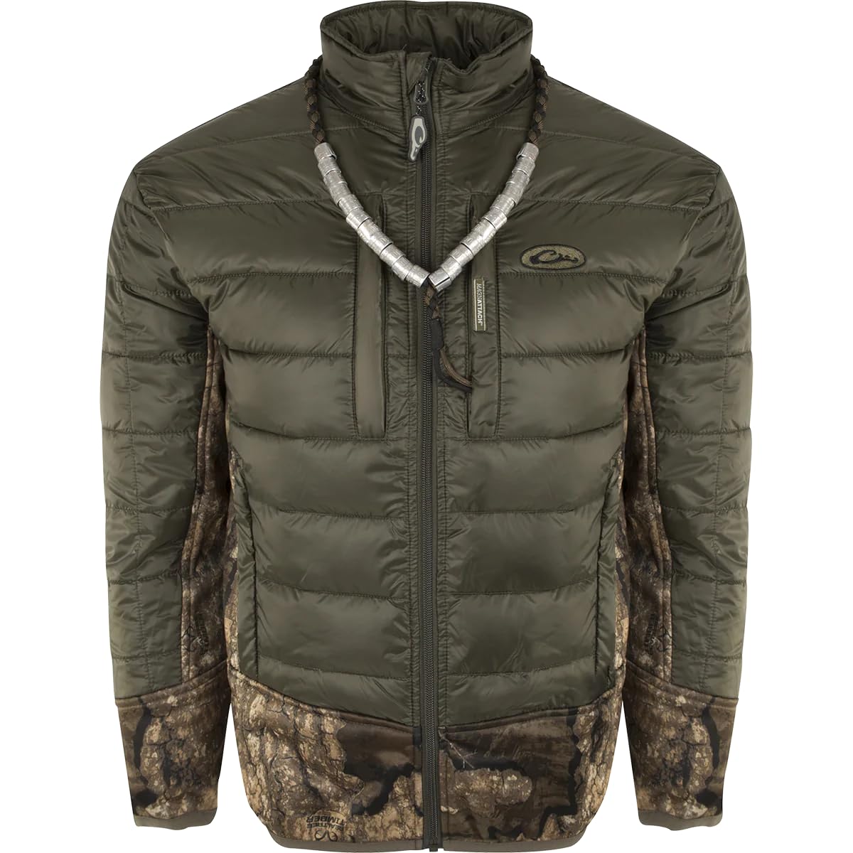 Drake Waterfowl Men's Full Zip Waterproof Hunting Jacket - Windproof Camo Coat for Outdoor Adventures, Duck Hunting & Cold Weather Protection