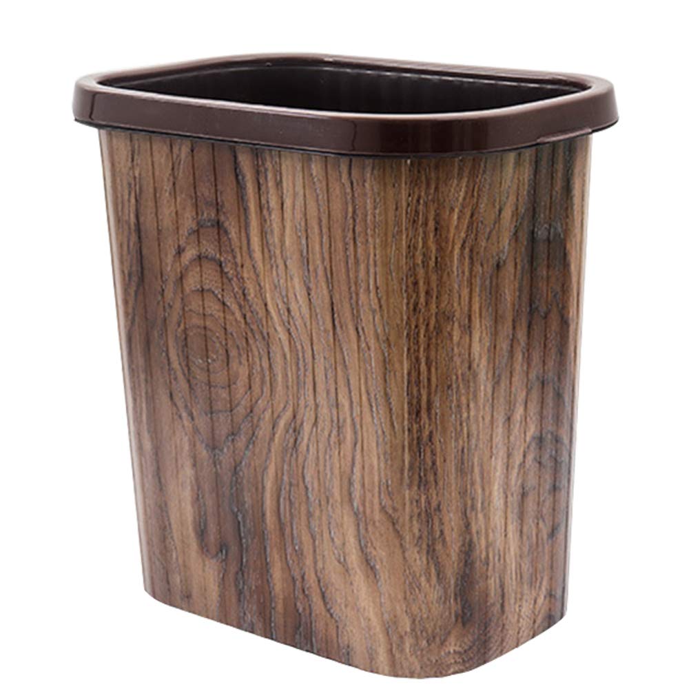 Rustic Farmhouse Wastebasket Trash Can - Decorative Metal Bin for Bathroom, Kitchen, Office, Dorm & Laundry Room | Perfect for Farmhouse Decor & Small Space Organization