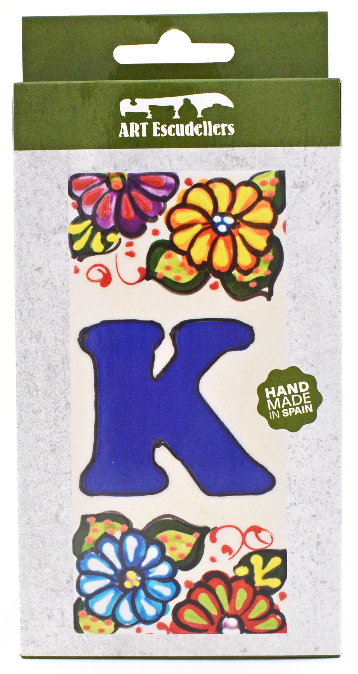 6 Inch Handpainted House Letter Tiles - Custom Address Signs, Names & Numbers for Home & Garden - Durable Outdoor Decor (Letter 