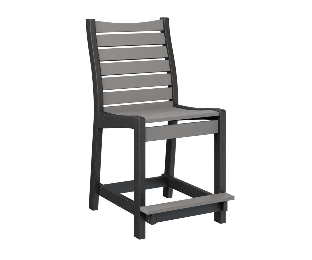 Berlin Gardens Bristol Counter Chair - Stylish Bar Stool for Kitchen Island, Breakfast Nook & Outdoor Dining - Adjustable Height & Comfortable Seating