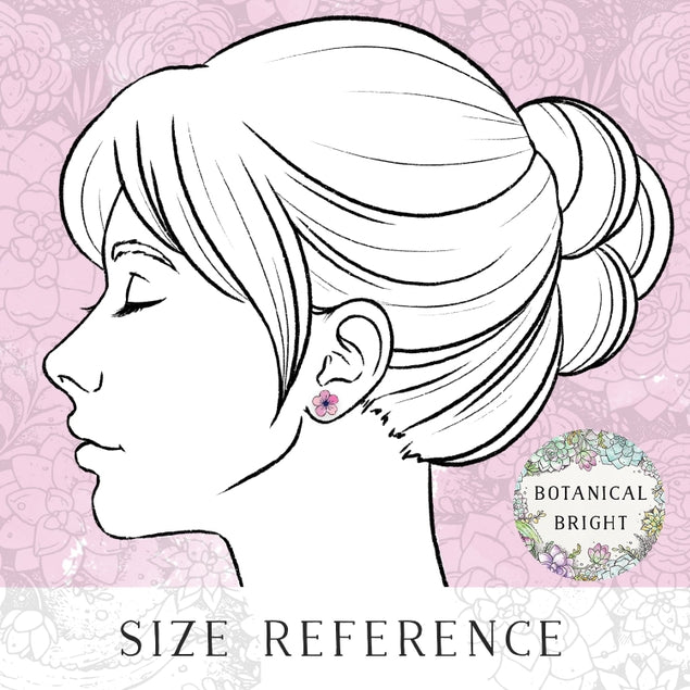 Cherry Blossom Stud Earrings for Women - Sterling Silver Floral Earrings - Perfect for Spring, Weddings & Everyday Wear