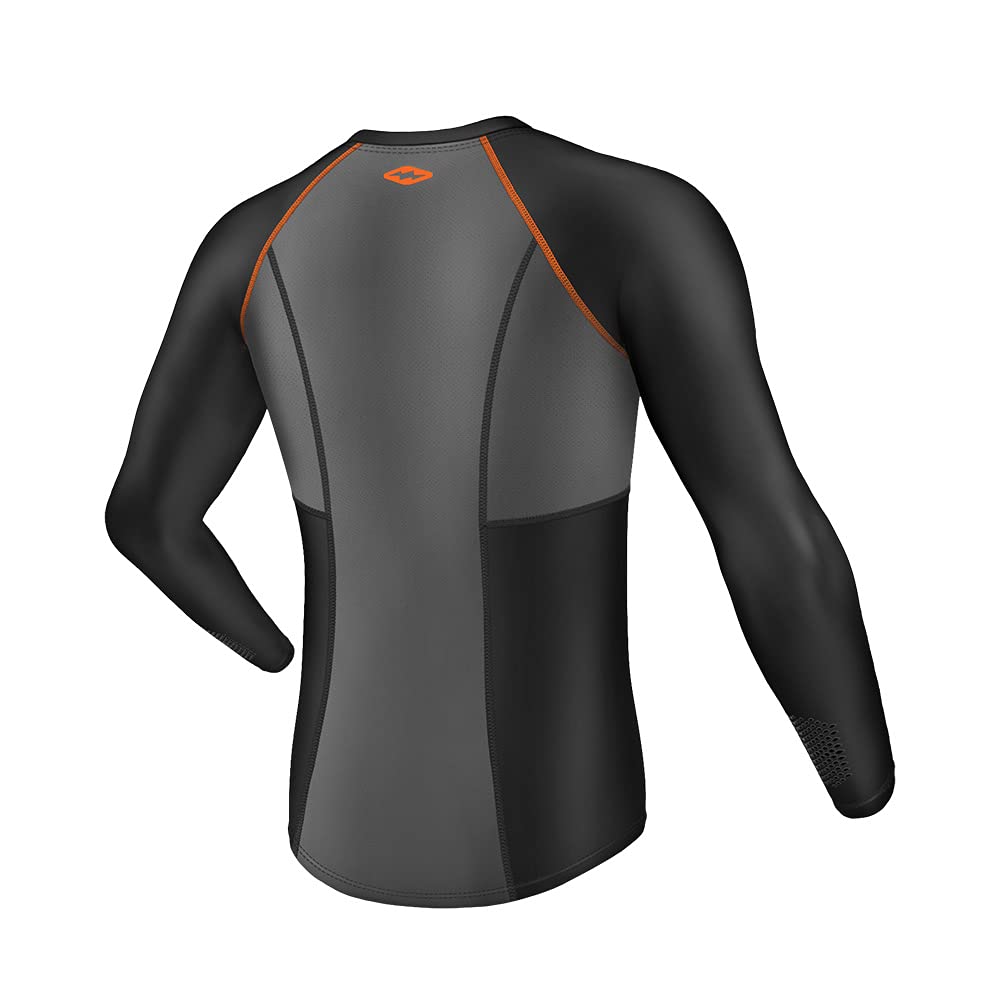 Shock Doctor Core Compression Hockey Shirt Long Sleeve - Black (Medium) | Moisture Wicking Performance Base Layer for Ice Hockey & Training