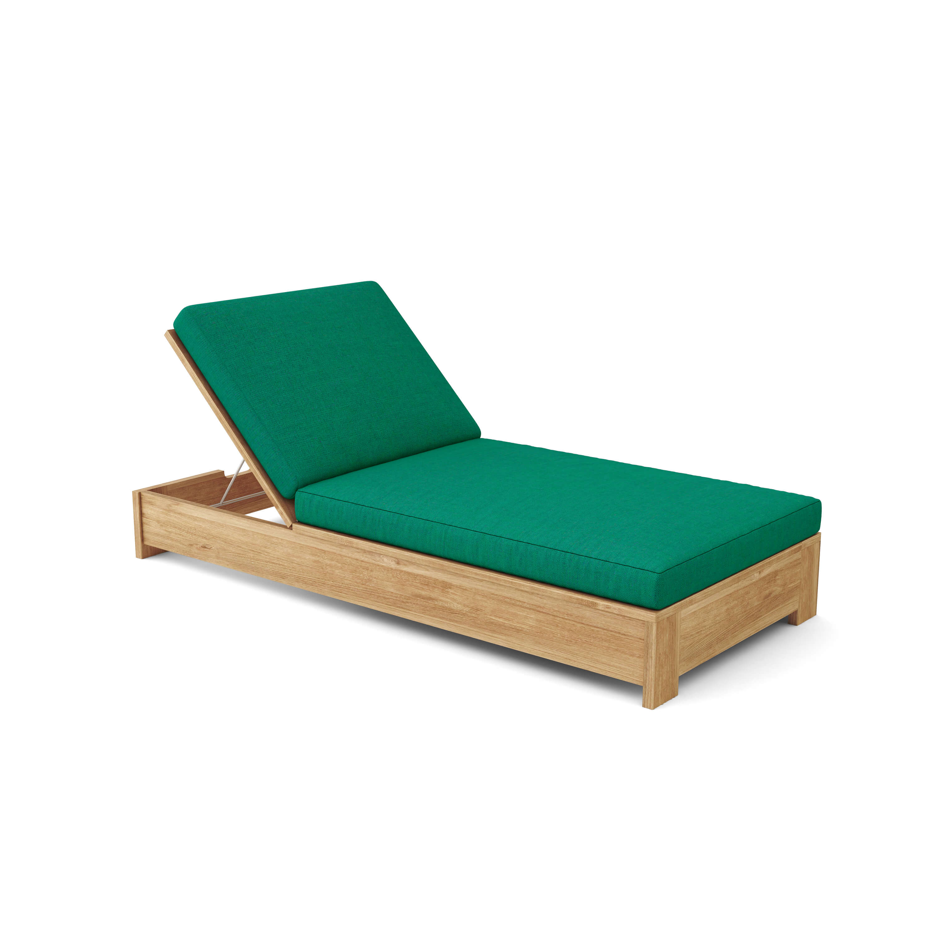 Premium Teak Wood Sun Lounger - Outdoor Patio Poolside Chaise Lounge for Backyard, Beach & Garden Relaxation | Weather-Resistant & Comfortable