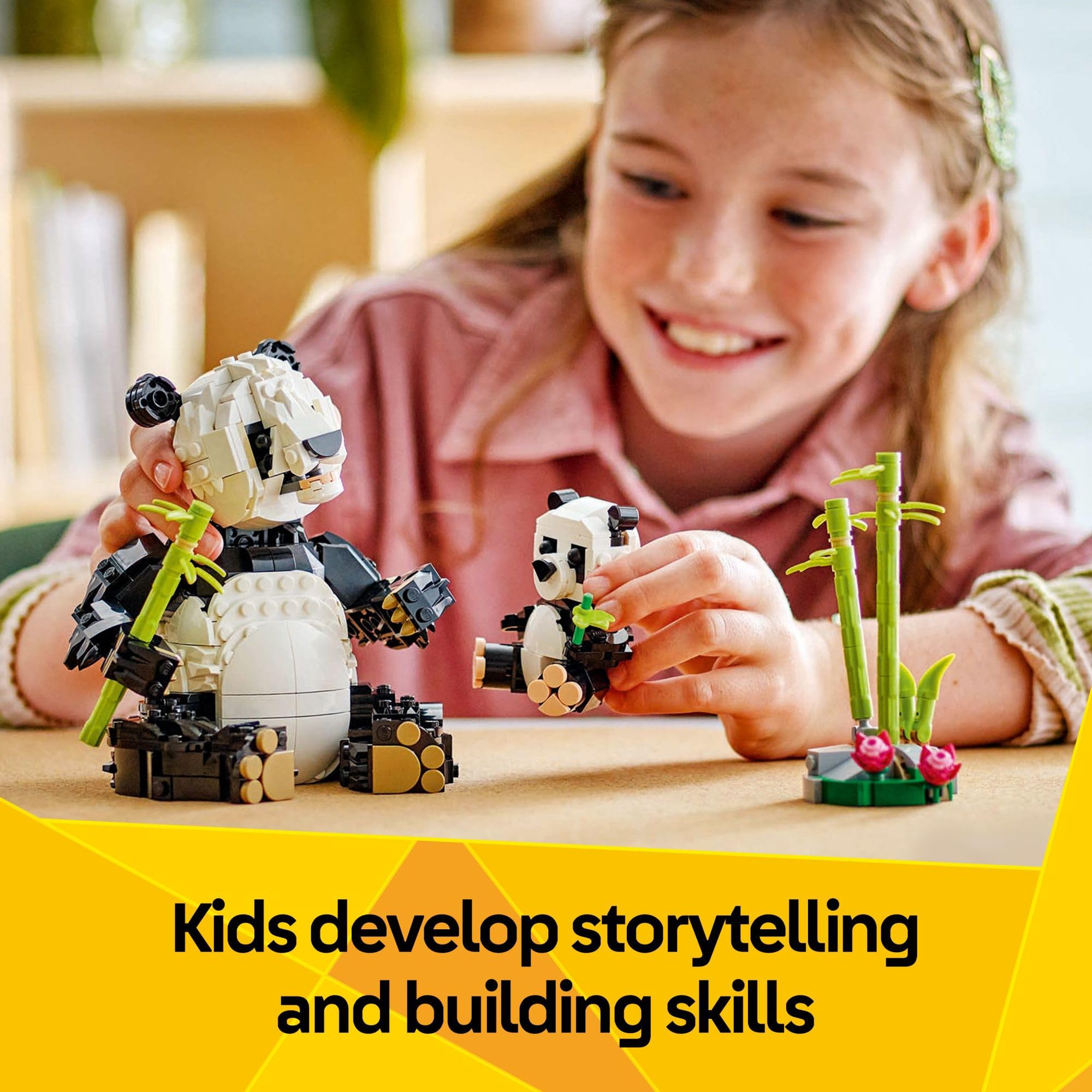 LEGO Creator 3-in-1 Wild Animals Panda Family Building Set (31165) - Build Panda, Penguin or Orca Animal Figures - Creative STEM Toy for Kids Ages 8+ - Perfect Birthday Gift for Boys & Girls - Fun for Imaginative Play & Animal Lovers