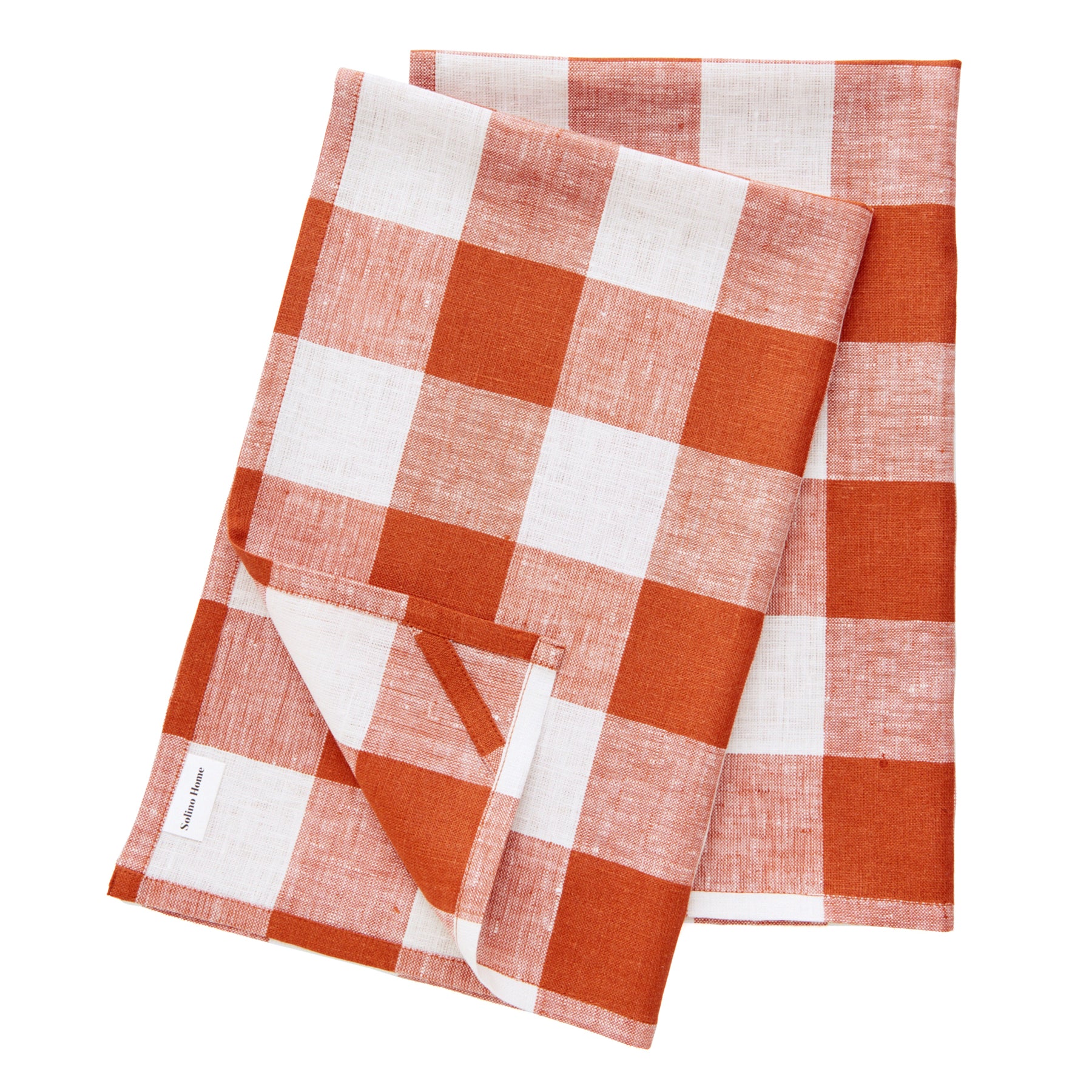 Buffalo Check Cotton Kitchen Towels Set of 2 - Absorbent & Durable Dish Cloths for Drying Dishes, Cleaning Countertops & Kitchen Decor - Red & Black Plaid Design