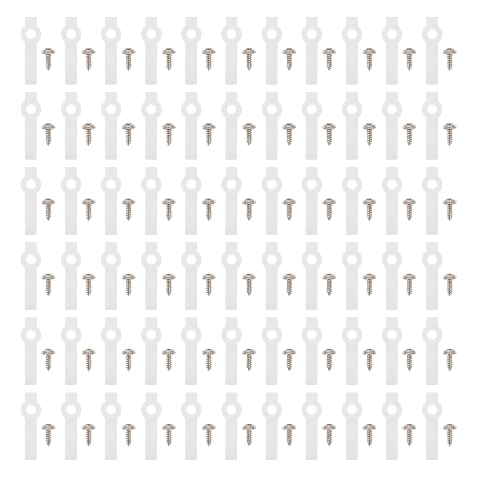 TEHAUX 100-Pack LED Strip Light Clips - Mounting Clips for Rope Lights, Light Belt Fixing Buckles, Secure & Easy Installation - Perfect for Home Decor, Christmas Lights, Party & Outdoor Lighting