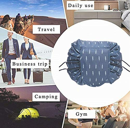 GPNT Large Capacity Portable Drawstring Makeup Bag - Waterproof Cosmetic Organizer Pouch for Women & Girls | Perfect for Travel, Gym, Beach & Daily Use - Multicolor