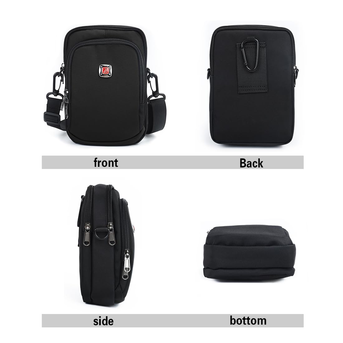 Stylish Unisex Mini Crossbody Bag - Lightweight Travel Shoulder Bag for Passport, Wallet & Essentials | Perfect for Daily Use, Commuting & Vacations