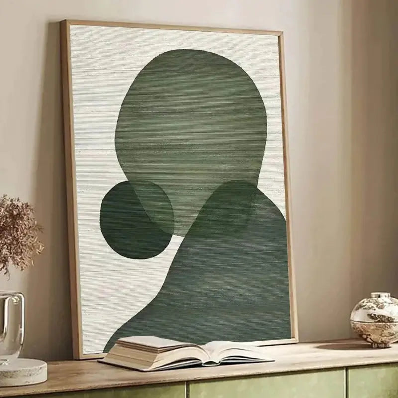 Abstract Tranquility Art Painting - Modern Wall Decor for Living Room, Bedroom & Office - Handmade Canvas Artwork #WS013