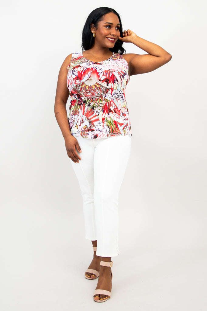 Red Dee Tank Top - Women's Luta Style Fitness & Workout Shirt - Perfect for Gym, Yoga & Running - Final Sale