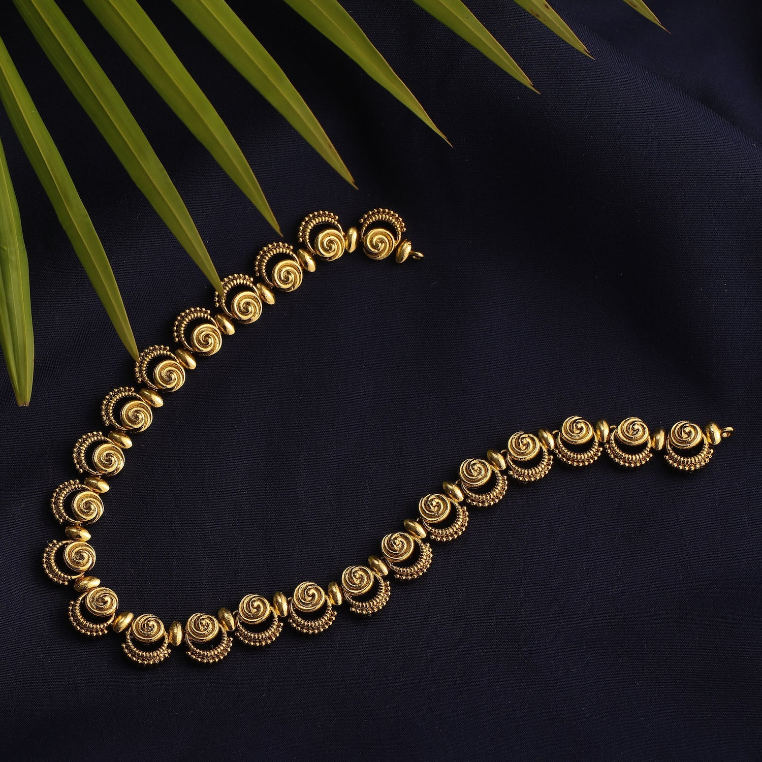 Priam Gold Plated Tribal Necklace for Women - Handmade Boho Statement Jewelry - Perfect for Festivals, Parties & Layering