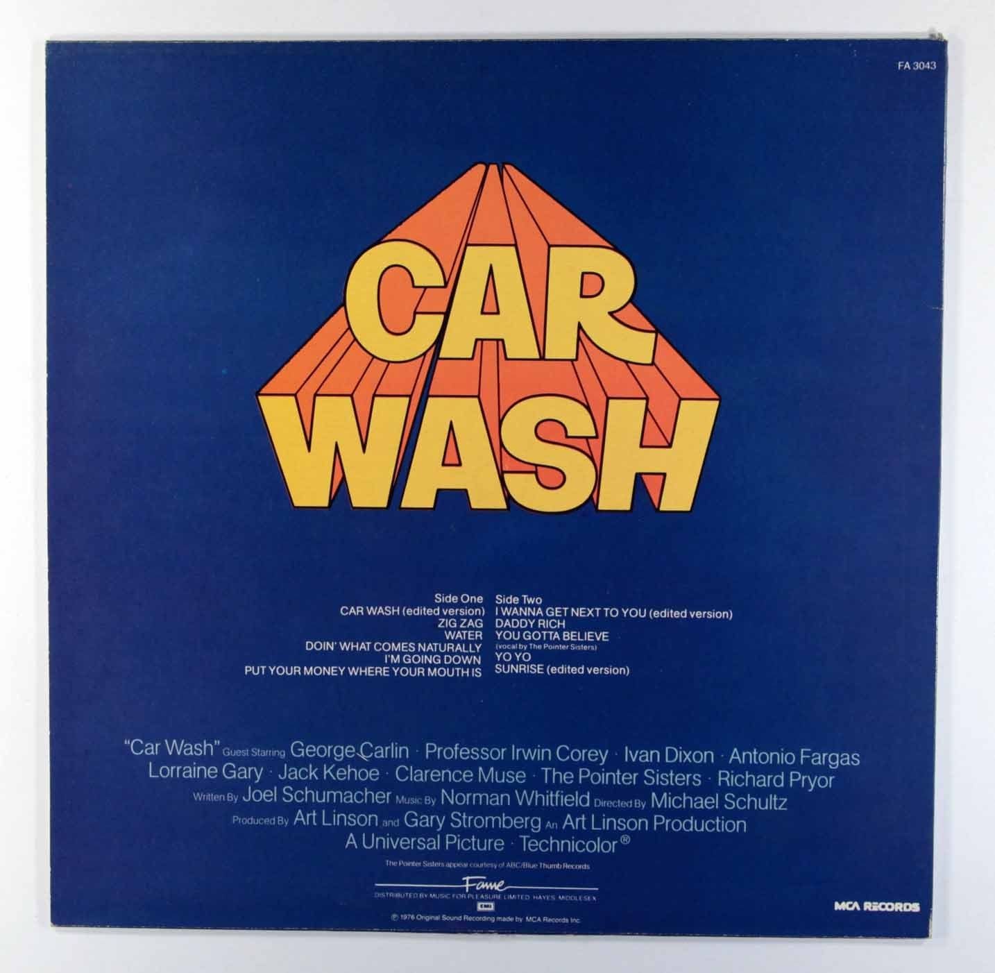 Best of 'Car Wash' (feat. Pointer Sisters) Vinyl LP Record - Classic 70s Disco Music for Collectors & DJs - Perfect for Parties, Retro Themed Events & Music Enthusiasts