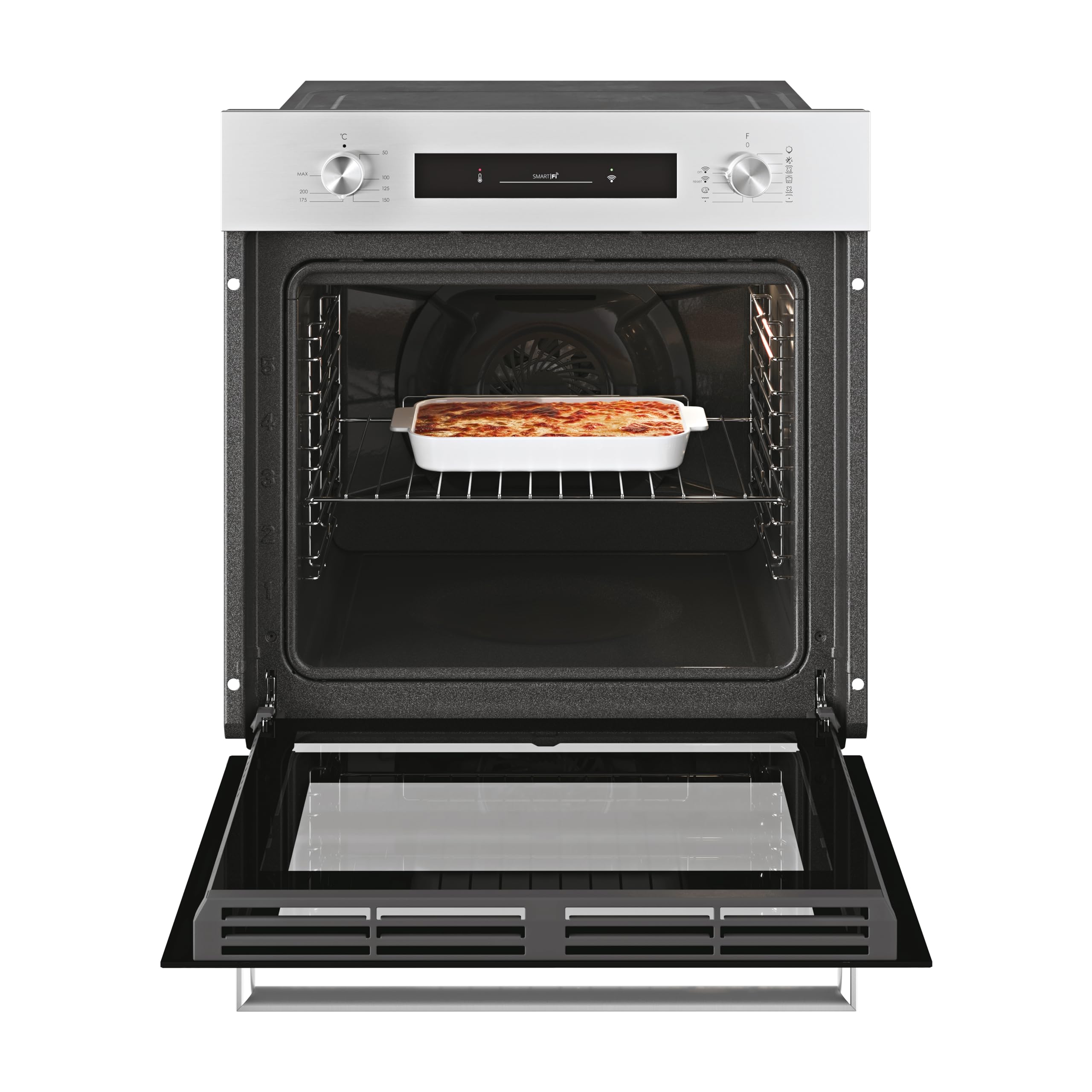 Candy Horno FCP602X E0 Electric Oven - Compact & Efficient for Baking, Roasting & More | Perfect for Small Kitchens & Apartments