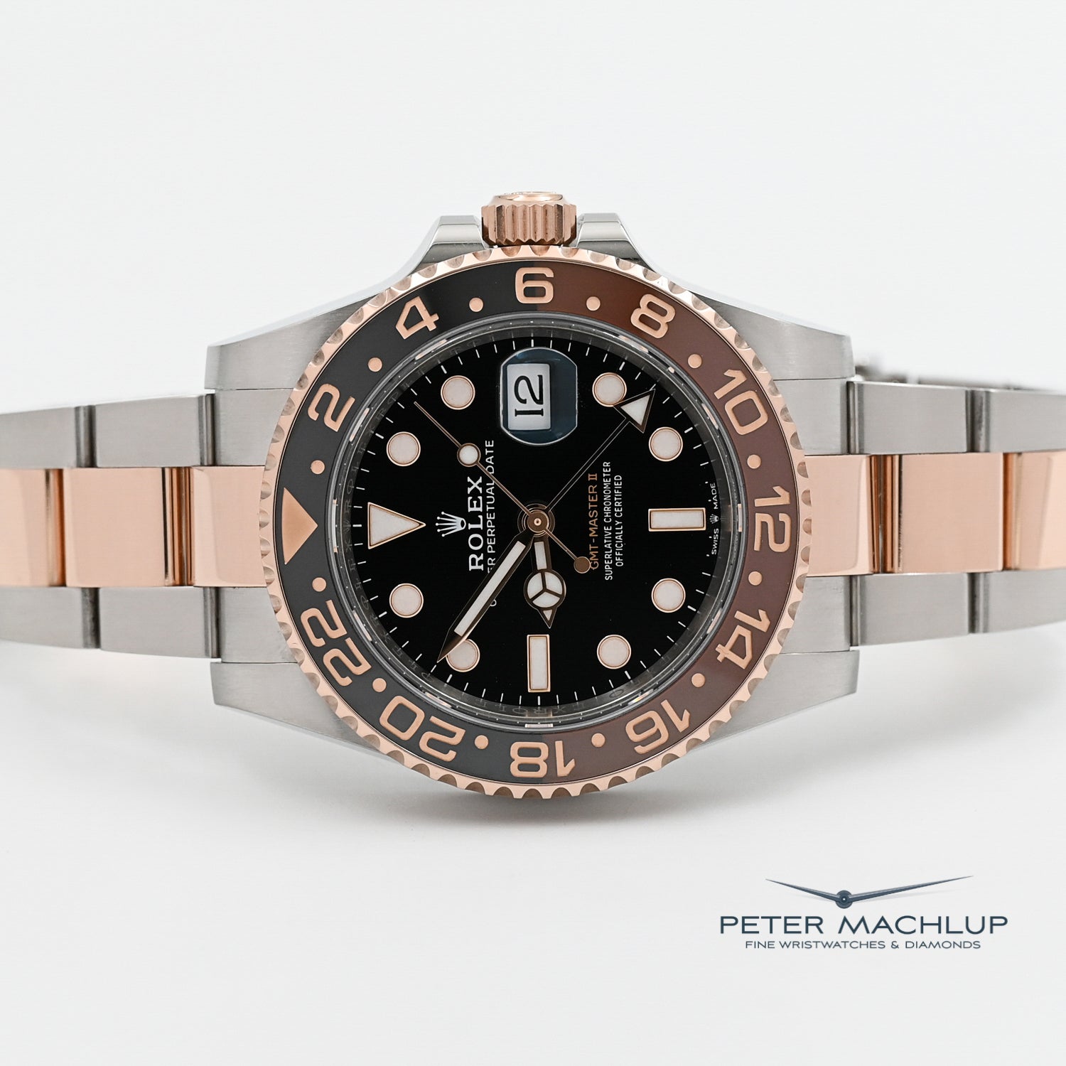 2024 Rolex GMT-Master II Root Beer Watch - Luxury Stainless Steel & Gold Men's Timepiece for Travel & Business