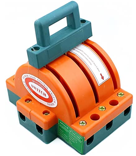3P 32A 63A 100A 160A 225A Two-Way Double-Throw Knife Switch - 220V Household Electrical Switch for Home & Industrial Use - Perfect for Circuit Control and Power Distribution