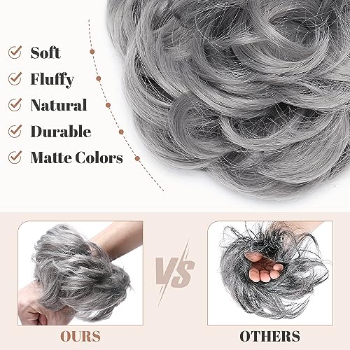 Messy Bun Hair Piece for Women - Synthetic Hair Extensions for Quick & Easy Updos - Perfect for Weddings, Parties & Everyday Styling