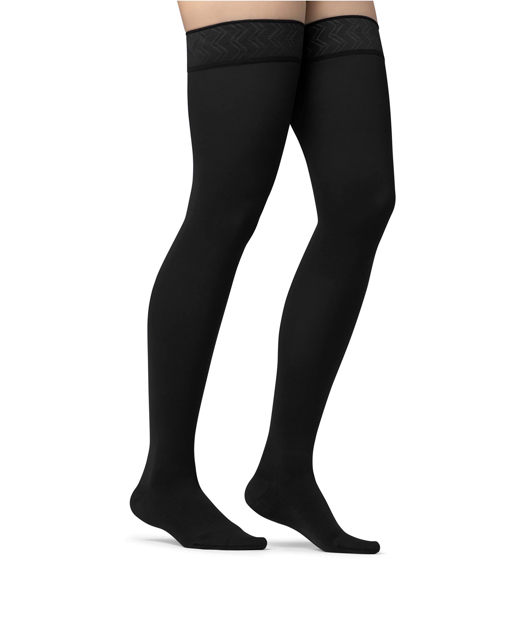 JOBST Maternity Compression Stockings 20-30 mmHg Firm Support - Opaque Thigh High Stockings for Pregnancy Swollen Legs Relief, Closed Toe Design | Perfect for Daily Wear During Pregnancy & Postpartum Recovery