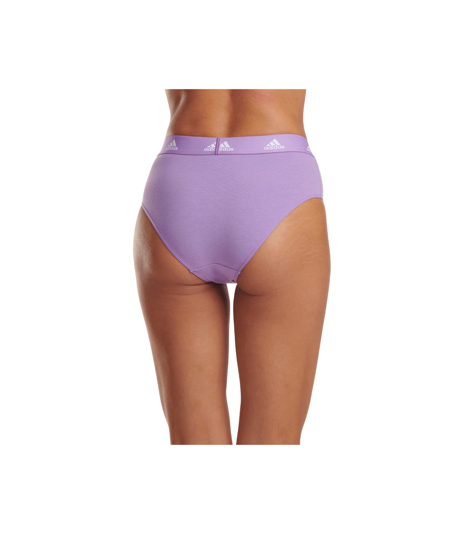 Adidas Women's Cotton Logo Bikini Underwear - Comfortable Breathable Panties for Sports & Daily Wear - Perfect for Gym, Yoga, Beach & Lounge