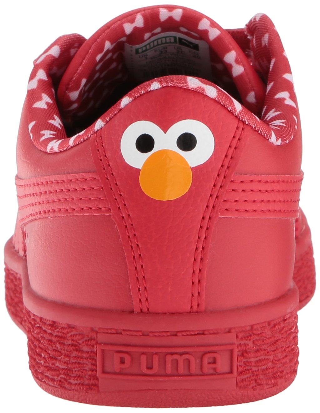 PUMA Baby Boys Sesame Street Bask Elmo Mono V Ps-K Sneakers | Cute Cartoon Character Shoes for Toddlers | Perfect for Playdates, Daycare & Casual Outings