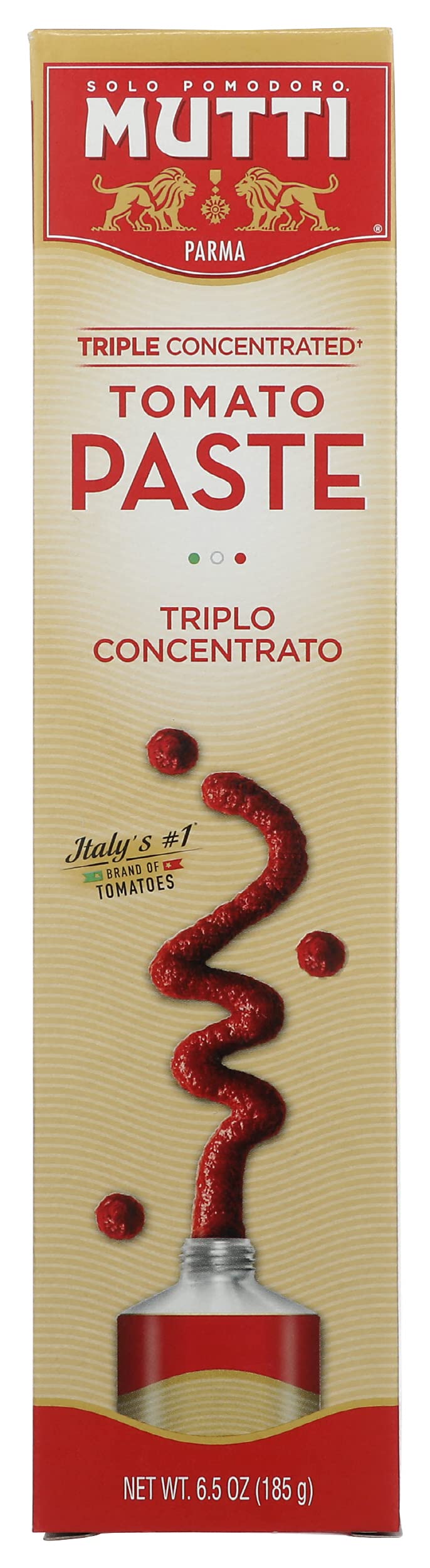 Organic Mutti Triple Concentrated Tomato Paste 6.5 Oz (Pack of 12) - No Additives, Vegan, Gluten Free, Non-GMO - Perfect for Pasta Sauce, Pizza, Soups & Italian Cooking
