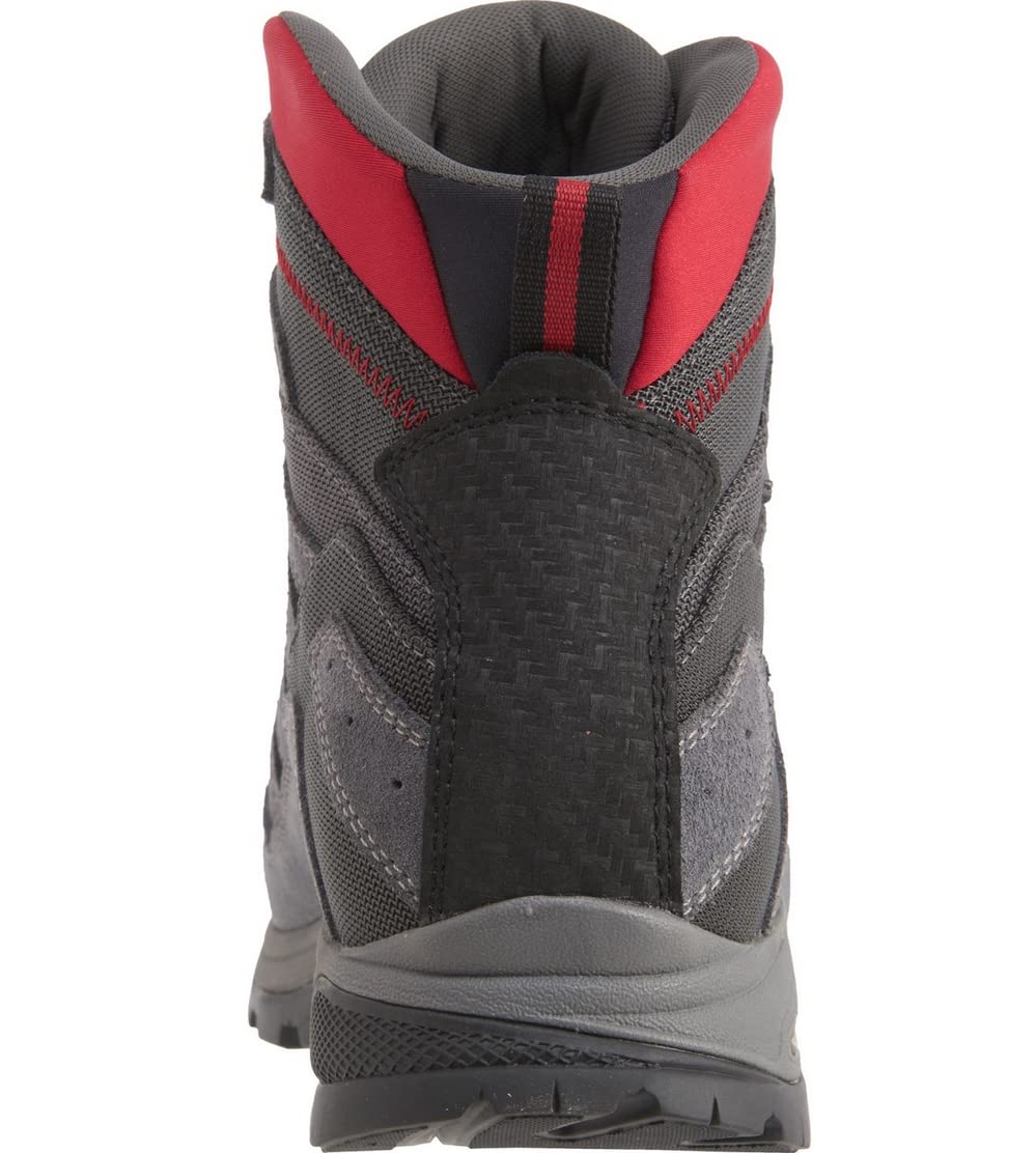 Asolo Neutron Gore-Tex Waterproof Hiking Boots for Men - Lightweight Trail Shoes with Ankle Support for Outdoor Adventures (Size 9.5, Grey/Gunmetal/Red) - Perfect for Mountain Trekking & Backpacking