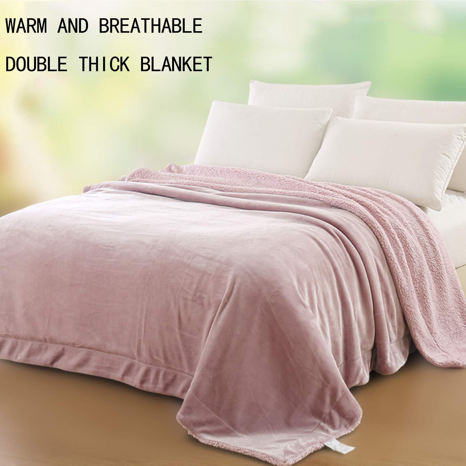 JKGHK Fleece Throw Blanket - Ultra Soft Double-Sided Plush Blanket for Winter Warmth | Cozy Thermal Blanket Perfect for Bed, Sofa & Couch | Ideal for Home, Office & Travel Use