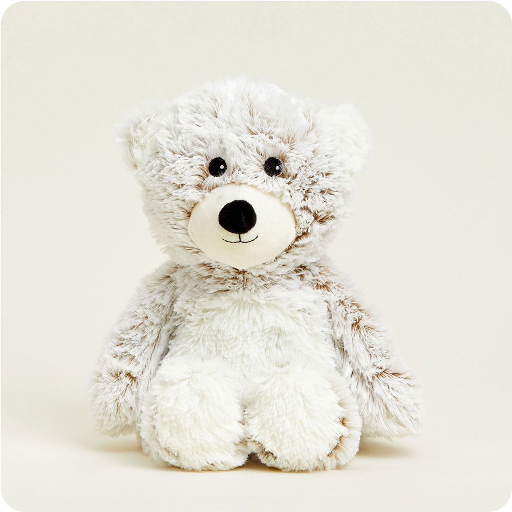Cozy Marshmallow Bear Warmies - Microwavable Plush Heating Pad for Kids & Adults - Perfect for Relaxation, Stress Relief & Cold Weather Comfort