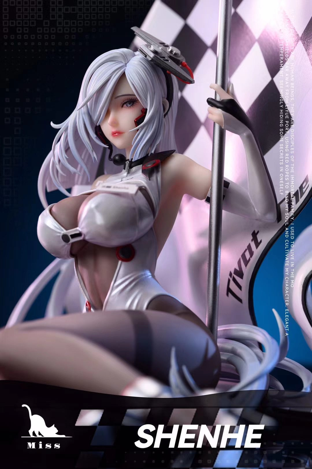 Miss Studio Race Queen Shen He Cosplay Costume - Elegant Anime Outfit for Conventions, Halloween & Cosplay Events