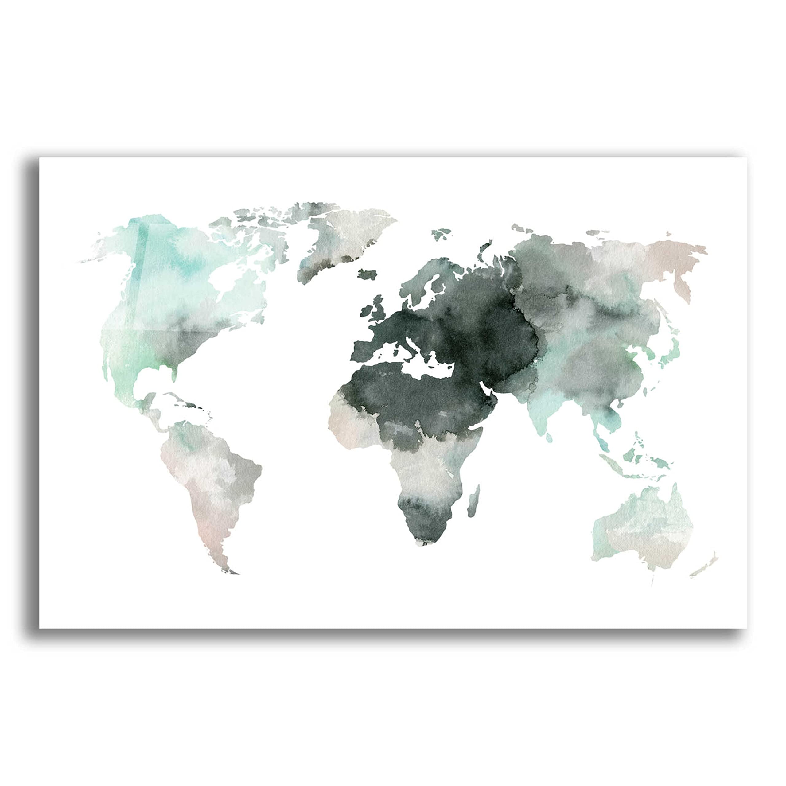 Epic Art 'Water World' by Design Fabrikken - Premium Acrylic Glass Wall Decor 24x16 Inches - Modern Home & Office Wall Art for Living Room, Bedroom, or Office Decor