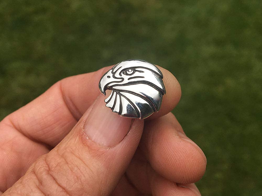 Handcrafted Solid Sterling Silver Eagle Head Tie Bar - Elegant Tie Clip for Men | Perfect for Weddings, Business Meetings & Formal Events