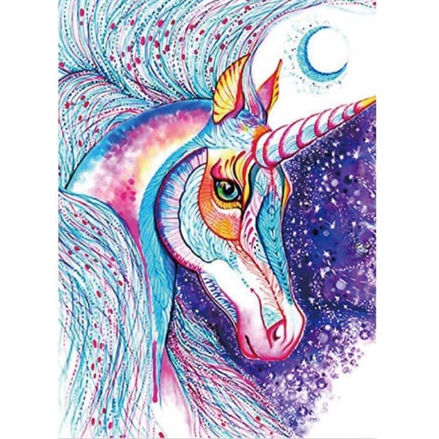 5D DIY Diamond Painting Kit - Handmade Rhinestone Art with Sika Deer, Elephant, Wolf, Cat, Dog, Unicorn, Bird & Fish Designs (45x60cm) - Perfect for Home Decor, Gifts & Stress Relief