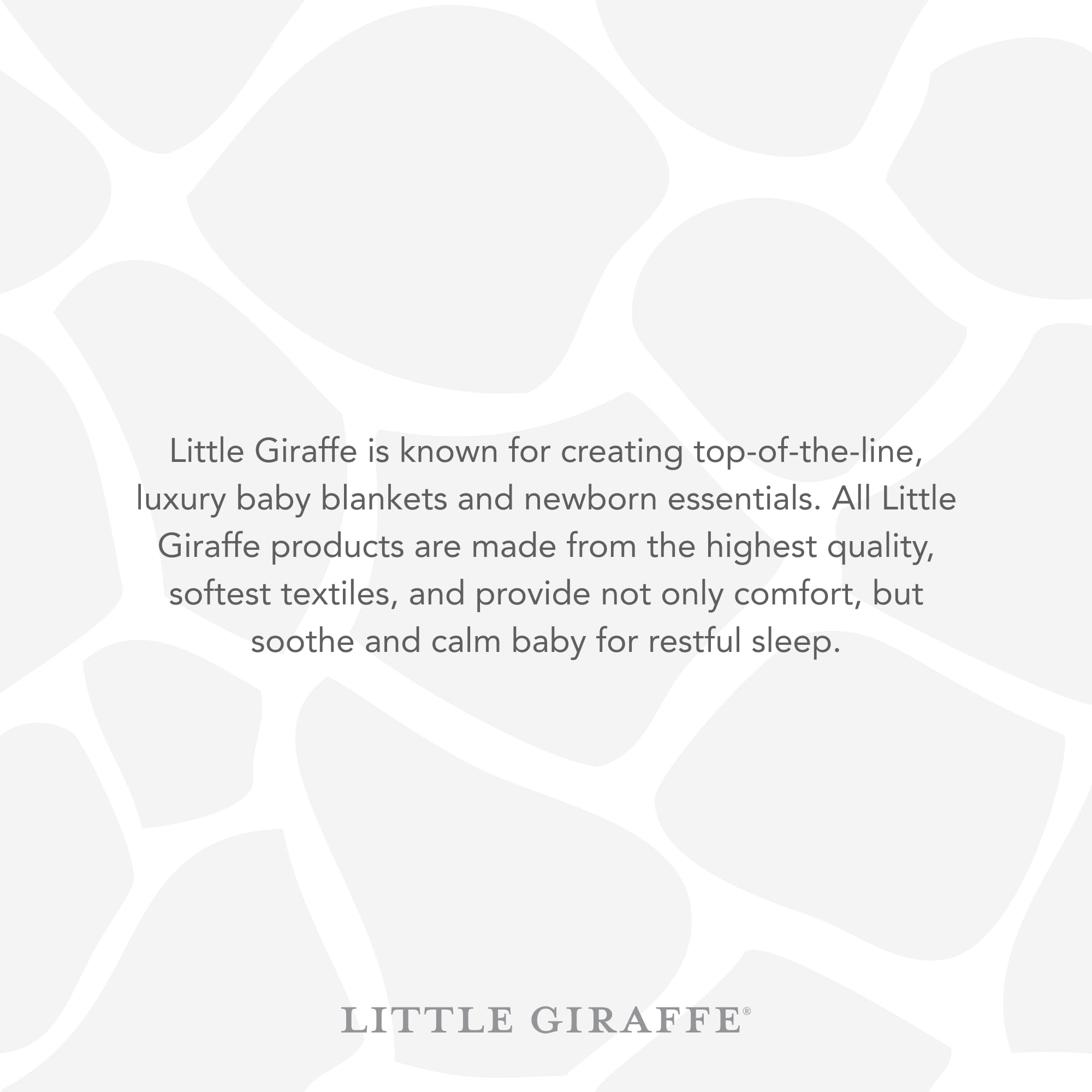 Little Giraffe Baby Blanket - Ultra Soft Luxury Blanket with Satin Trim for Newborns - Perfect for Strollers, Cribs & Baby Showers - 29x35 Inches Charcoal Gray - Ideal Baby Gift & Nursery Essential