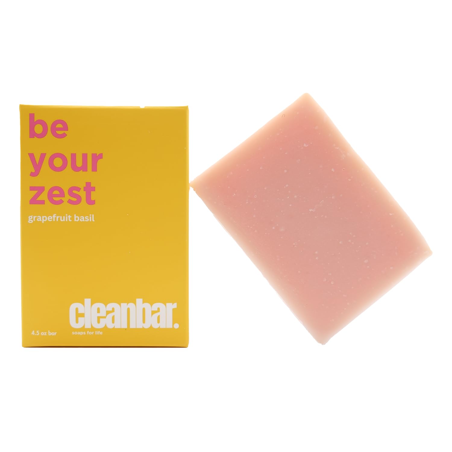 All-Natural Grapefruit & Basil Bar Soap for Sensitive Skin - Vegan, Cruelty-Free Hand & Body Cleanser - Refreshing Citrus Aroma for Morning Shower & Spa Relaxation