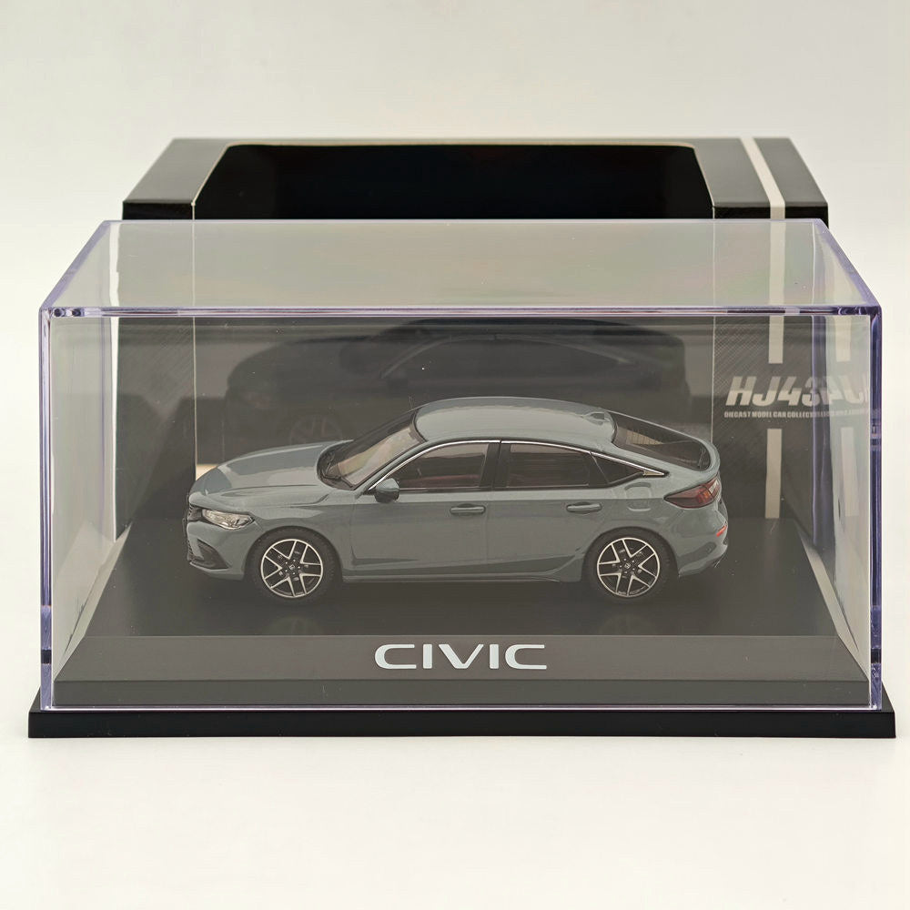 1/43 Scale Honda Civic (FL1) LX Sonic Gray Pearl Diecast Model Car - Limited Edition Collectible for Car Enthusiasts & Display Case Decor