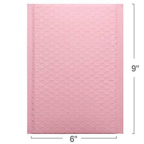 6x10 Bubble Mailer Padded Envelopes - Sakura Pink Color | Waterproof & Tear-Resistant Shipping Envelopes for Ecommerce, Small Packages, Jewelry, Crafts & Documents | Perfect for Online Sellers, Small Businesses & Home Shipping Needs