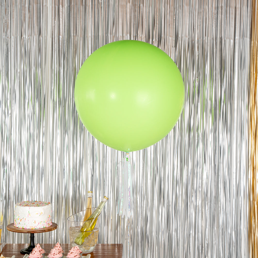 Eco-Friendly Green Latex Balloons - 36 Inch, 10-Pack for Party Decorations, Birthday Celebrations & Events