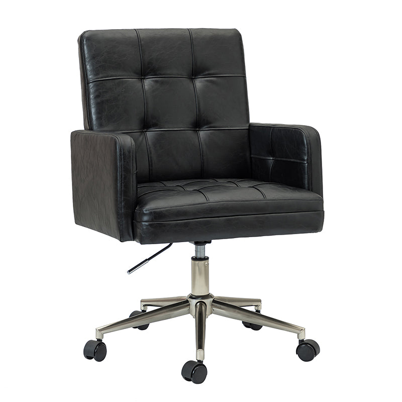 Ergonomic Leo Task Chair - Adjustable Office Chair with Lumbar Support for Home & Office Workspaces - Perfect for Long Hours of Sitting, Computer Work, and Study Sessions