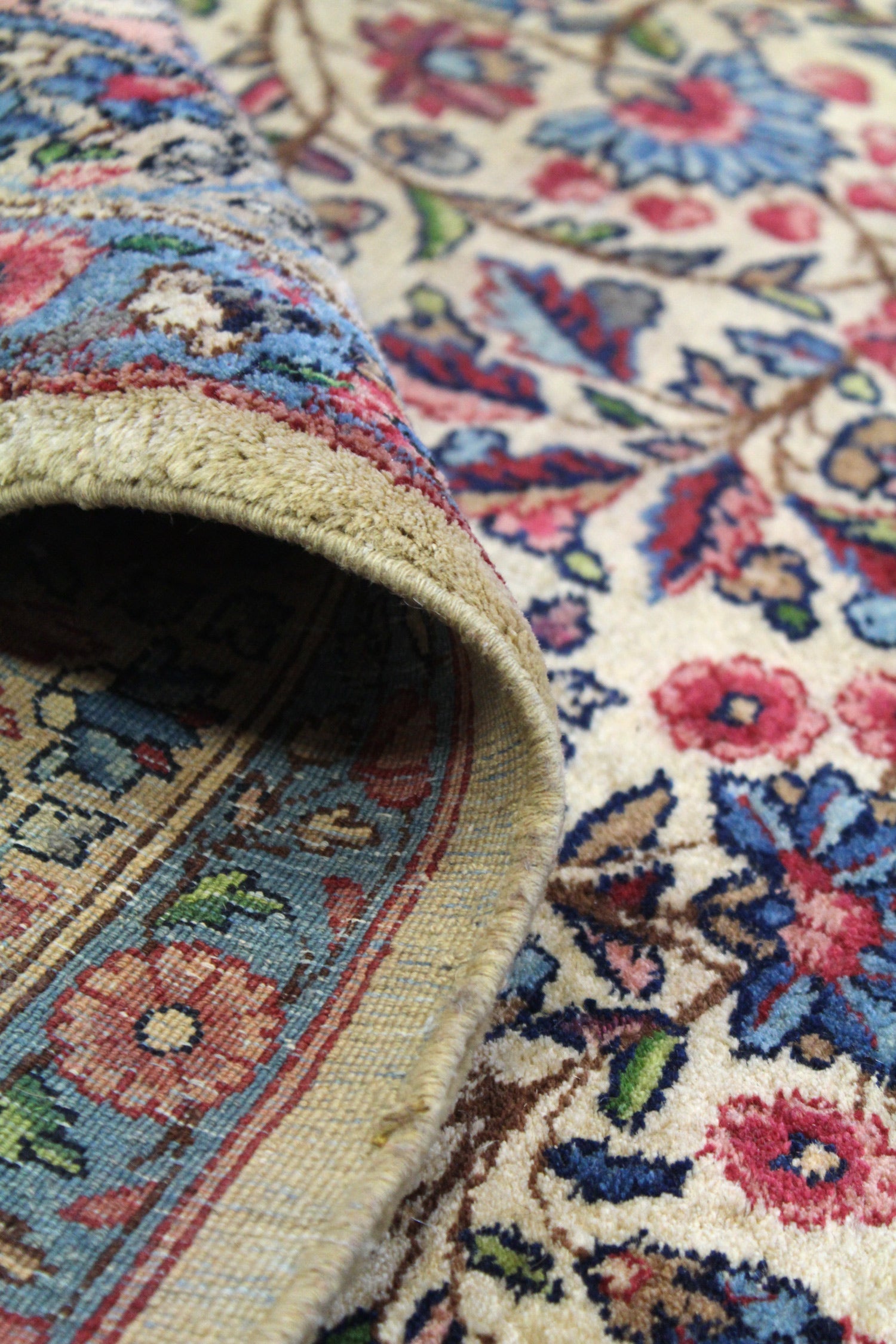 Handwoven Antique Kerman Persian Rug - Traditional Oriental Carpet JF8455 for Living Room, Bedroom & Home Decor