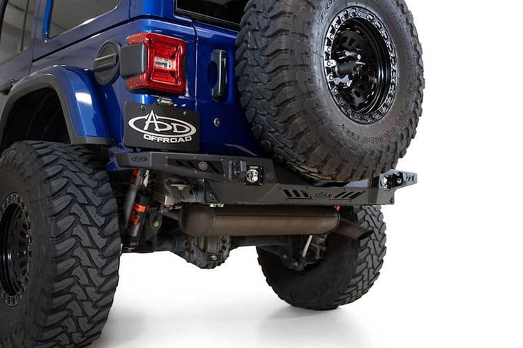 Jeep Wrangler JL 2018-2023 Stealth Fighter Rear Bumper - Non-Winch Version | Heavy Duty Off-Road Bumper for Jeep Wrangler JL Models | Perfect for Trail Riding, Rock Crawling & Off-Road Adventures