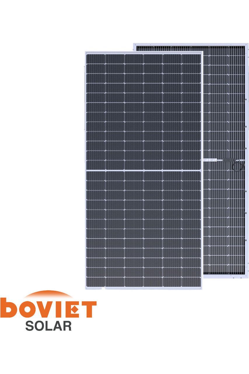 Boviet 450W Bifacial Solar Panel (Silver) | High Efficiency 540W with Bifacial Technology | BVM6612M 450S H HC BF DG | Ideal for Residential & Commercial Solar Energy Systems
